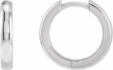 Sterling Silver 15 mm Hinged Hoop Earrings