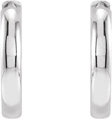 Sterling Silver 15 mm Hinged Hoop Earrings
