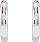 Sterling Silver 15 mm Hinged Hoop Earrings