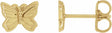 14K Yellow Petite Butterfly Earrings