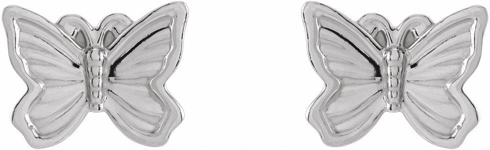 Sterling Silver Petite Butterfly Earrings