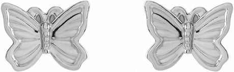 Sterling Silver Petite Butterfly Earrings