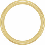 14K Yellow 1/4 CTW Natural Diamond Beveled-Edge Band