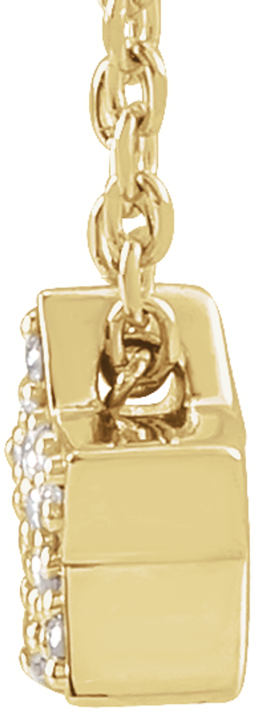 14K Yellow Gold .04 CTW Natural Diamond Star 16-18" Necklace