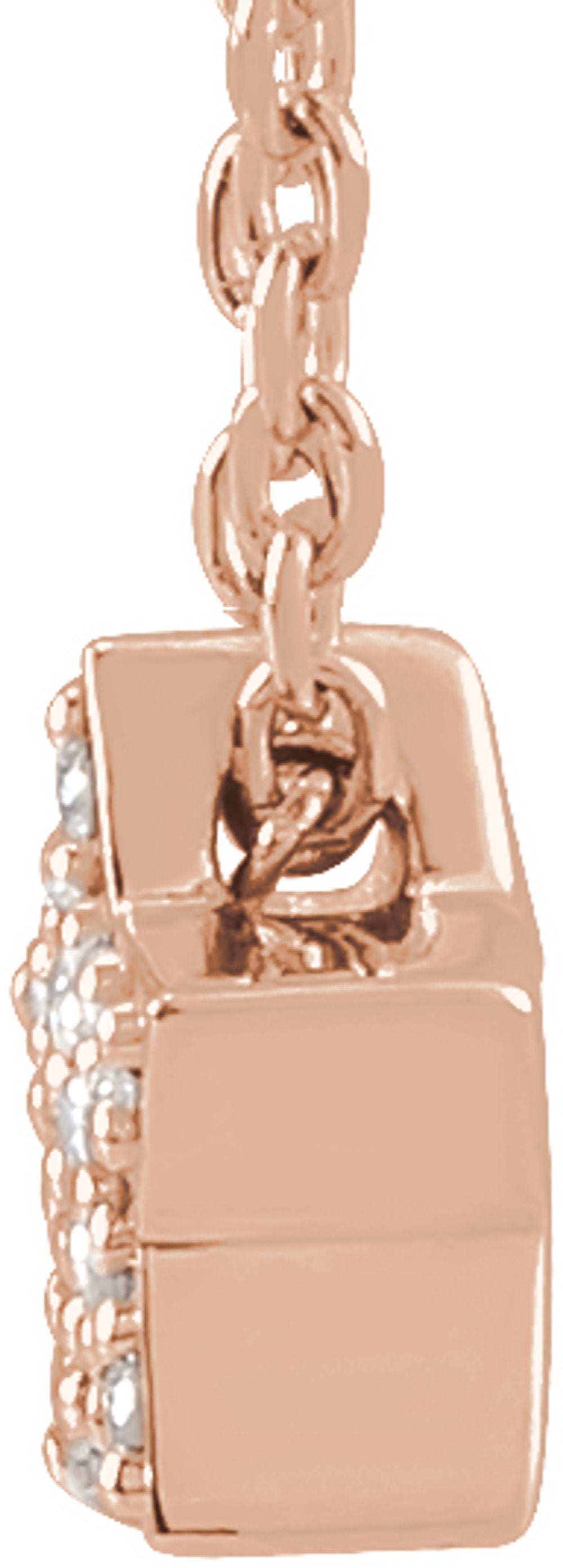 14K Rose .04 CTW Natural Diamond Star 16-18" Necklace