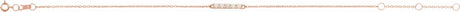 14K Rose Gold Natural Ethiopian Opal Bar 6 1/2-7 1/2" Bracelet