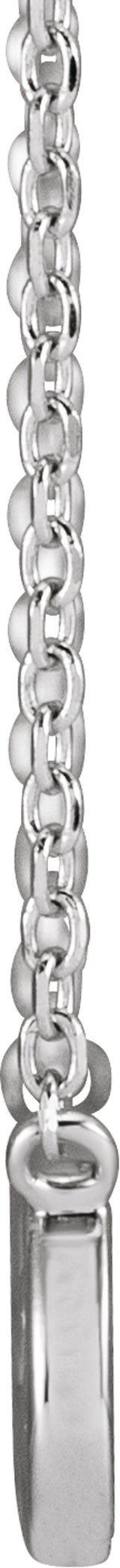 Sterling Silver Infinity-Inspired Faith 18" Necklace