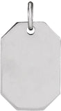 Sterling Silver Dog Tag Pendant