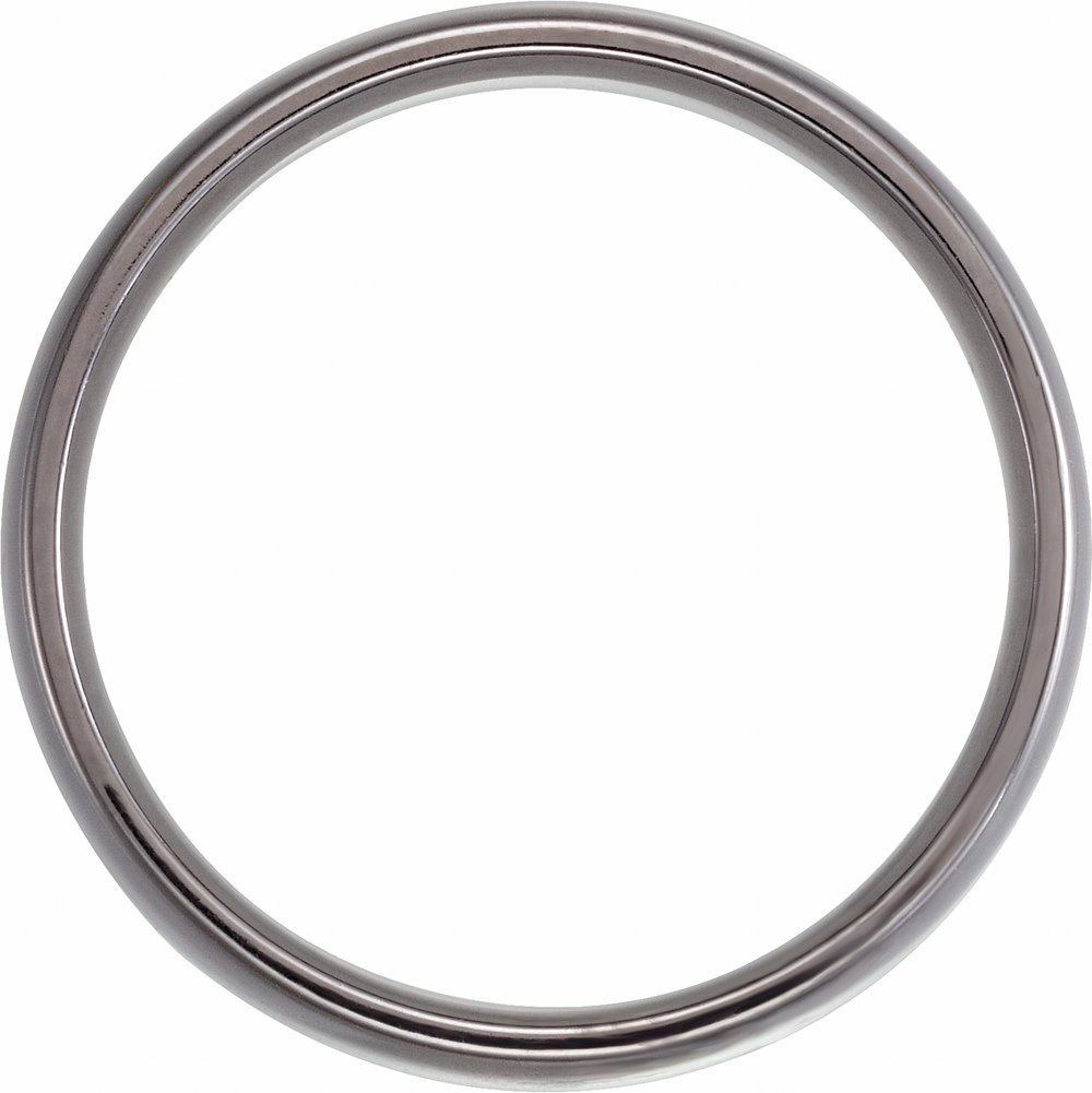 Tantalum 6 mm Comfort-Fit Half Round Band