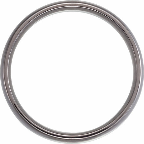 Tantalum 6 mm Comfort-Fit Half Round Band
