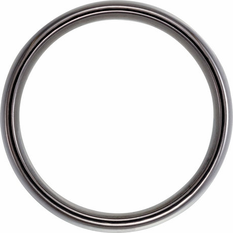Tantalum 8 mm Comfort-Fit Half Round Band