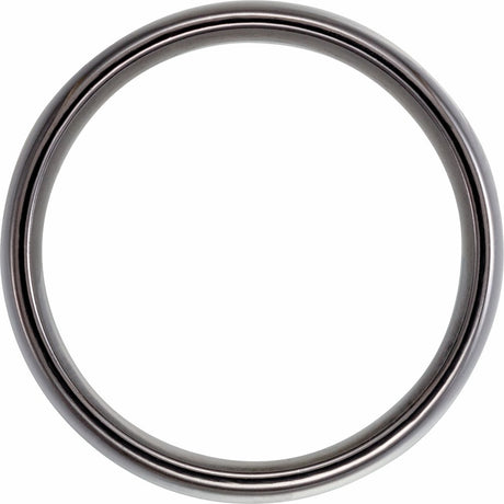 Tantalum 8 mm Half Round Comfort-Fit