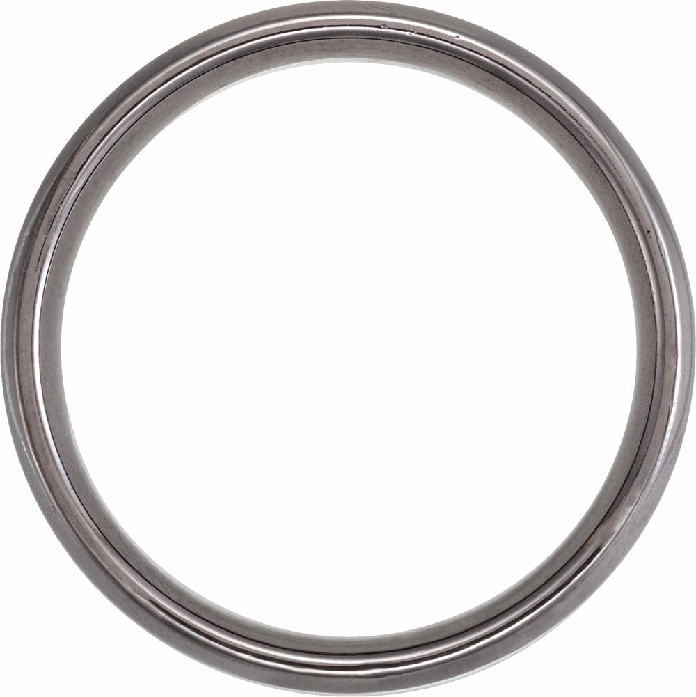 Tantalum 6 mm Beveled Comfort-Fit Band