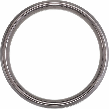 Tantalum 6 mm Beveled Comfort-Fit Band