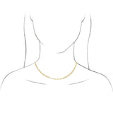 18K Yellow Gold-Plated Sterling Silver 3.85 mm Paperclip-Style 20" Chain