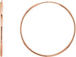 14K Rose Gold Endless Tube 24 mm Hoop Earring