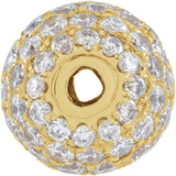 14K Yellow Gold 6 mm 3/8 CTW Natural Diamond Ball Pendant