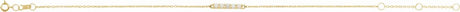 14K Yellow Gold Natural Ethiopian Opal Bar 6 1/2-7 1/2" Bracelet