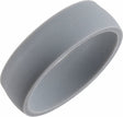 Gray Silicone 7 mm Comfort-Fit Half Round Band Size 5