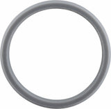 Gray Silicone 7 mm Comfort-Fit Half Round Band Size 5