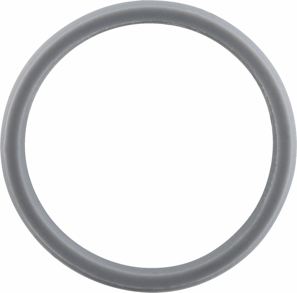 Gray Silicone 7 mm Comfort-Fit Half Round Band