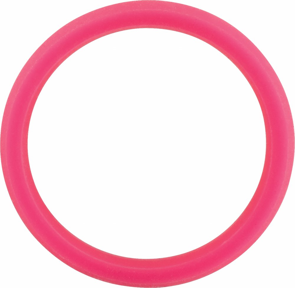 Pink Silicone 7 mm Dome Comfort-Fit Band