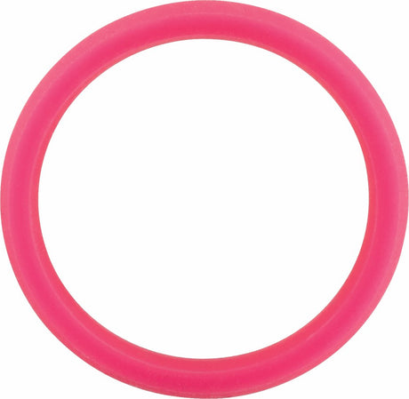 Pink Silicone 7 mm Comfort-Fit Half Round Band Size 5