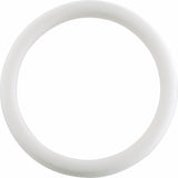 White Silicone 7 mm Comfort-Fit Half Round Band