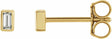 14K Yellow Gold .07 CTW Natural Diamond Bezel-Set Earrings