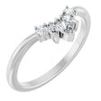 14K White Gold 1/6 CTW Lab-Grown Diamond Contour Band