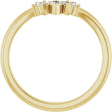 14K Yellow Gold 1/6 CTW Lab-Grown Diamond Contour Band