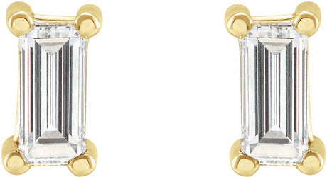 14K Yellow 1/4 CTW Lab-Grown Diamond Stud Earrings