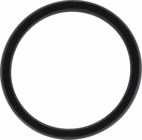 Black Silicone 7 mm Comfort-Fit Half Round Band