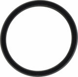Black Silicone 7 mm Comfort-Fit Half Round Band