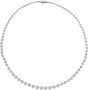 14K White Gold 6 3/4 CTW Lab-Grown Diamond Line 16" Necklace