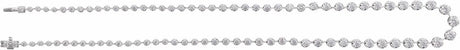 14K White Gold 6 3/4 CTW Lab-Grown Diamond Line 16" Necklace