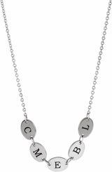 Sterling Silver 5-Disc Engravable Family Disc 18" Necklace