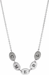 Sterling Silver 5-Disc Engravable Family Disc 18" Necklace
