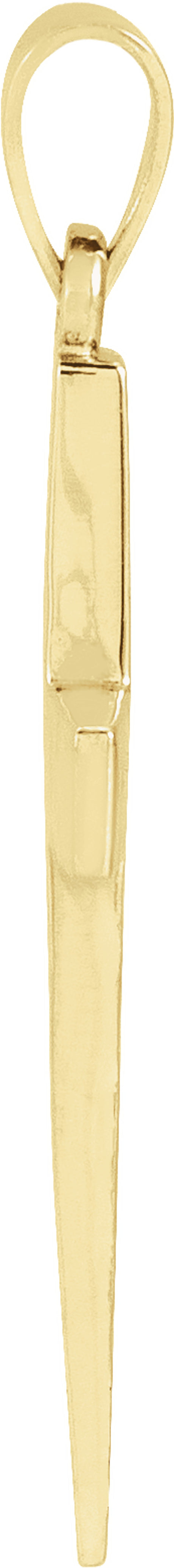 14K Yellow Gold Cross Pendant