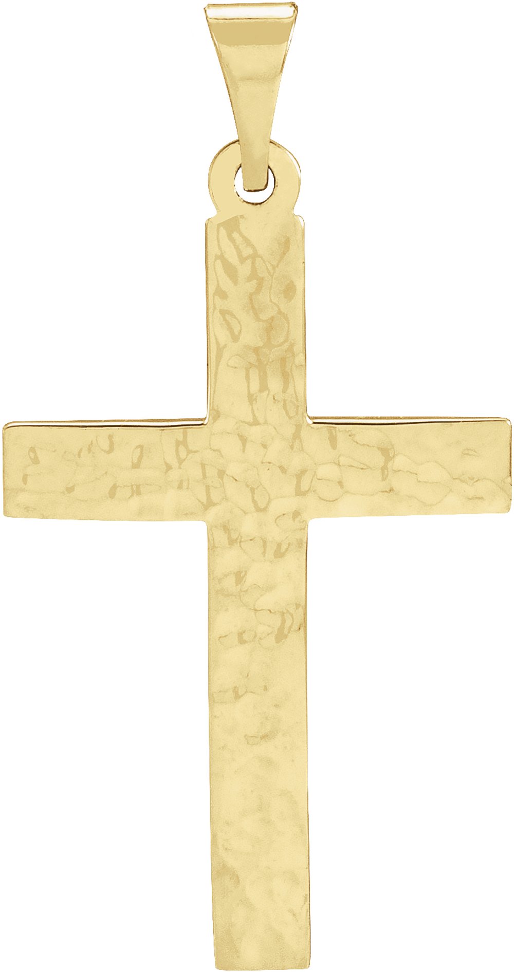 14K Yellow 23x15.9 mm Cross Pendant