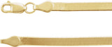 14K Yellow Gold 2.8 mm Flexible Herringbone 20" Chain