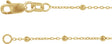 14K Yellow .85 mm Faceted Beaded Cable 7" Chain