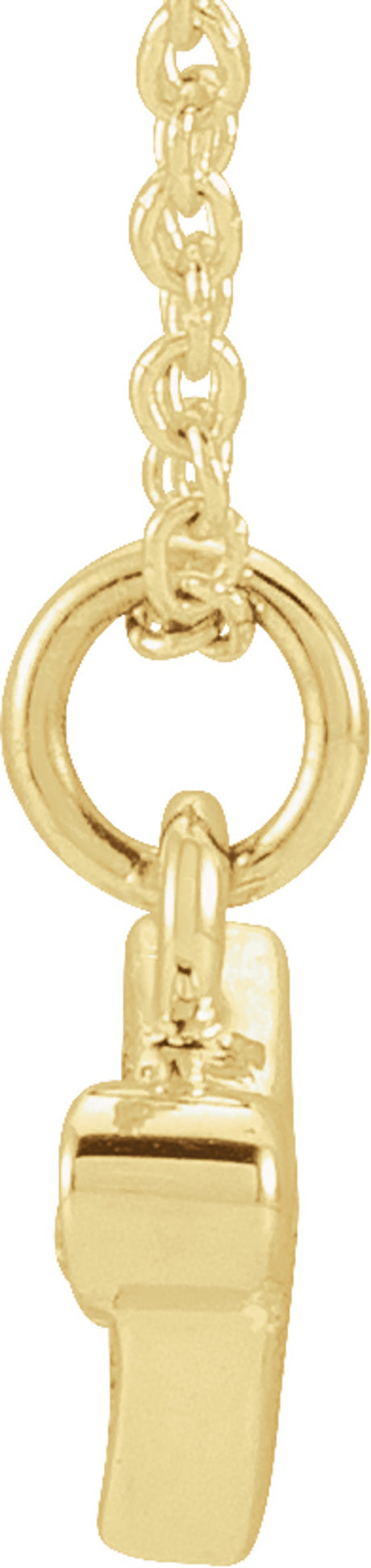 14K Yellow Gold .025 CTW Natural Diamond Petite Airplane 16-18" Necklace