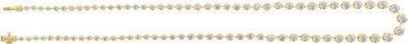 14K Yellow 6 3/4 CTW Lab-Grown Diamond Line 16" Necklace