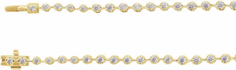 14K Yellow Gold 6 3/4 CTW Lab-Grown Diamond Line 16" Necklace