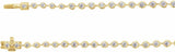 14K Yellow Gold 6 3/4 CTW Lab-Grown Diamond Line 16" Necklace