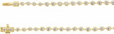 14K Yellow 6 3/4 CTW Lab-Grown Diamond Line 16" Necklace