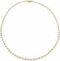 14K Yellow 6 3/4 CTW Lab-Grown Diamond Line 16" Necklace