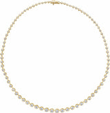 14K Yellow Gold 6 3/4 CTW Lab-Grown Diamond Line 16" Necklace