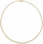 14K Yellow Gold 6 3/4 CTW Lab-Grown Diamond Line 16" Necklace